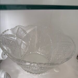Elegant Clear Glass Bowl